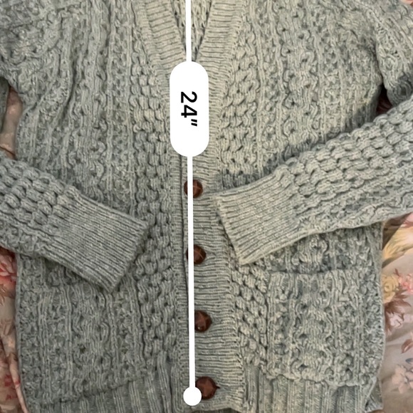 Vintage GAP Of DUNLOE INDUSTRIES/Pure Wool Handloomed Sweater green chunky - Picture 5 of 14